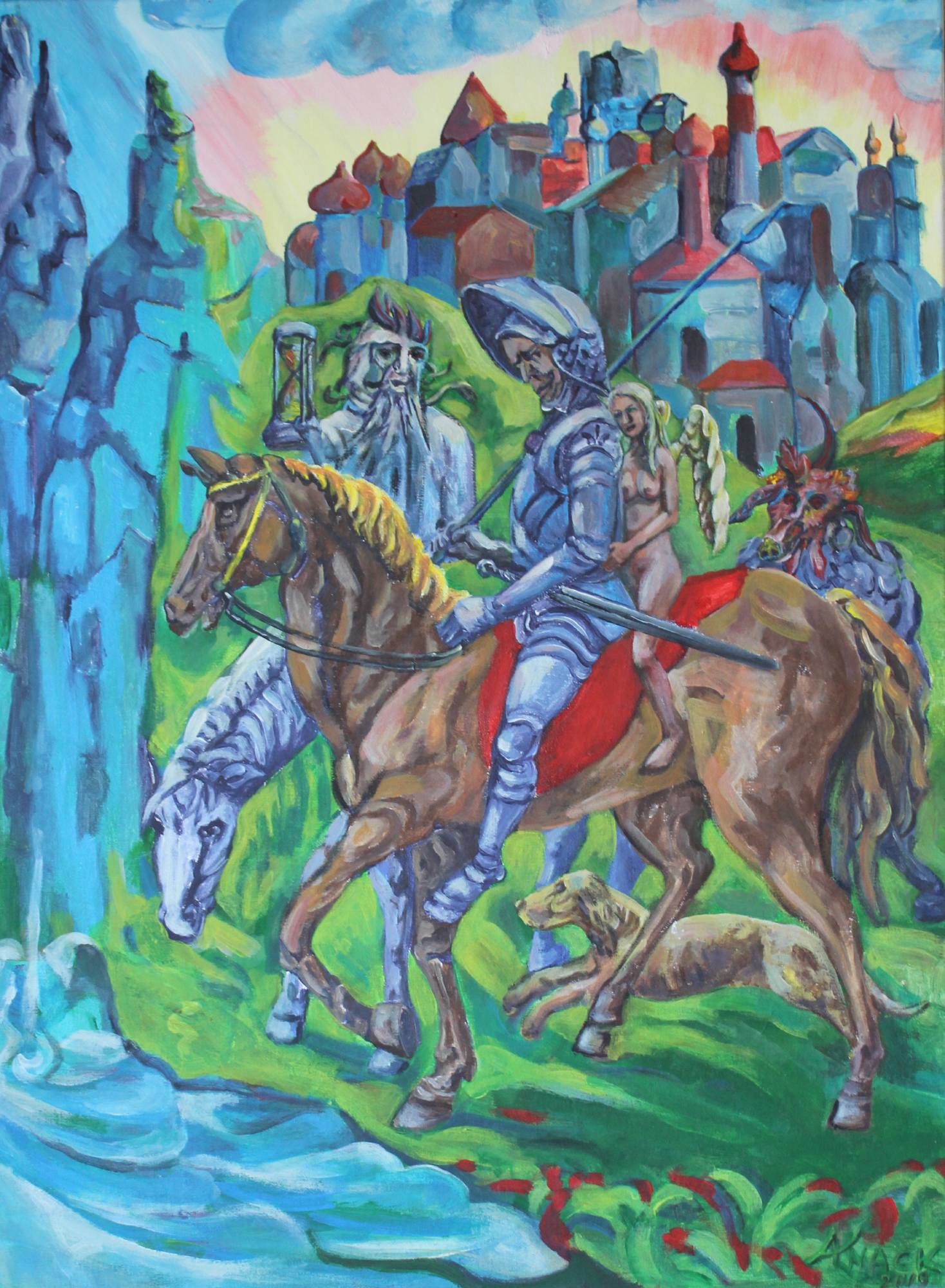 Kunstmalerei "Der Tod" Andrej Knack 2019