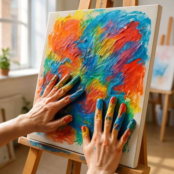 Fingerpainting mit der Knacktechnik