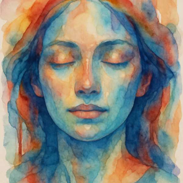 Andrej Knack demonstriert seine einzigartige Aquarelltechnik, die Kunst und Kunsttherapie verbindet