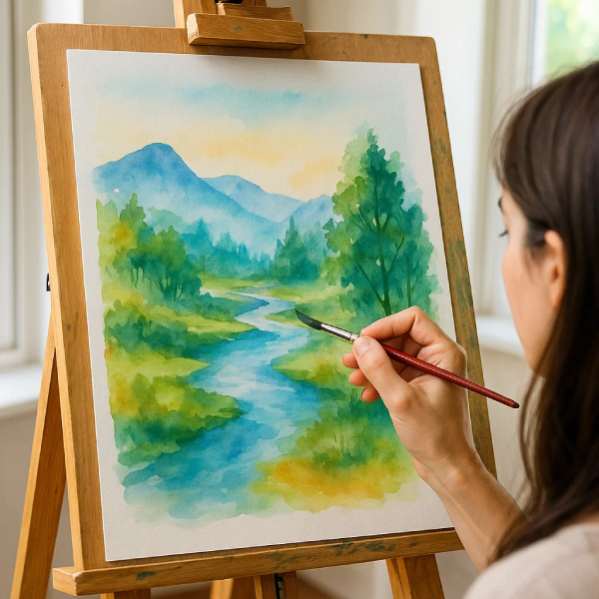 Malkurse Aquarell – Sanfte Farbverläufe & kreative Motive